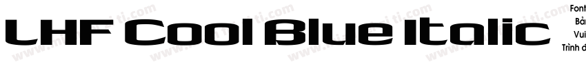 LHF Cool Blue Italic 语言英文字体转换